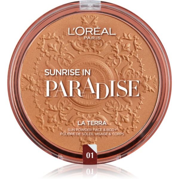 L’Oréal Paris L’Oréal Paris Wake Up & Glow La Terra Bronze Please! bronzer in puder za konture odtenek 01 Portofino Leger 18 g