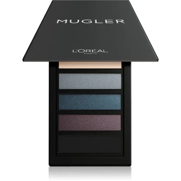 L’Oréal Paris L’Oréal Paris x Mugler paleta senčil za oči odtenek Midnight 8 g