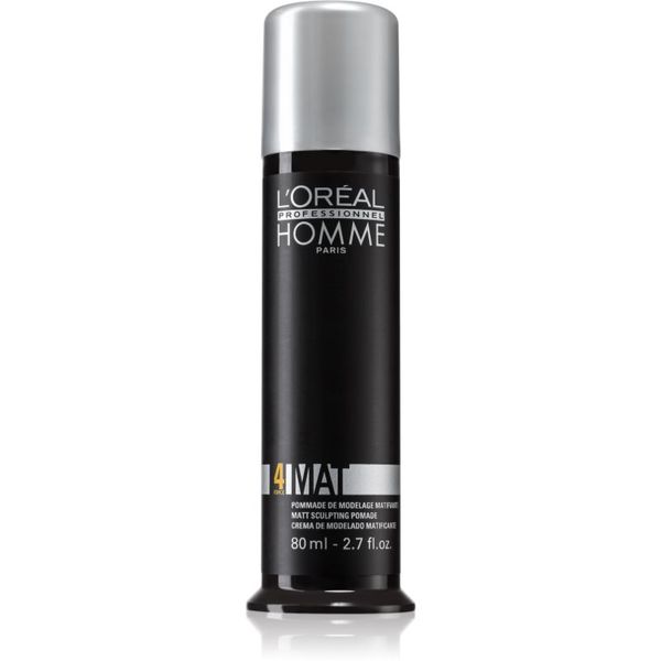 L’Oréal Professionnel L’Oréal Professionnel Homme 4 Force Mat modelirna pasta za mat videz 80 ml