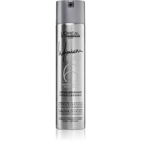 L’Oréal Professionnel L’Oréal Professionnel Infinium Pure hipoalergenski lak za lase z močnim utrjevanjem brez dišav 300 ml