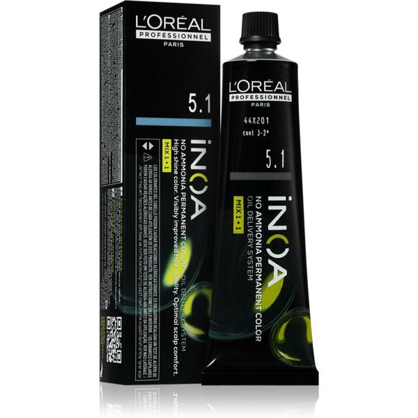 L’Oréal Professionnel L’Oréal Professionnel Inoa permanentna barva za lase brez amoniaka odtenek 5.1 60 ml