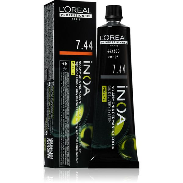 L’Oréal Professionnel L’Oréal Professionnel Inoa permanentna barva za lase brez amoniaka odtenek 7.44 60 ml