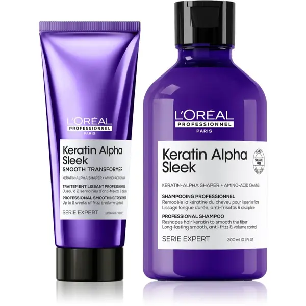 L’Oréal Professionnel L’Oréal Professionnel Keratin Alpha Sleek set za glajenje las