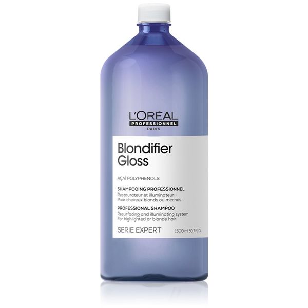 L’Oréal Professionnel L’Oréal Professionnel Serie Expert Blondifier regeneracijski šampon, ki lase naredi lepše za posvetljene, melirane hadne blond lase 1500 ml