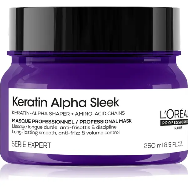 L’Oréal Professionnel L’Oréal Professionnel Serie Expert Keratin Alpha Sleek hranilna maska za gladek videz las 250 ml