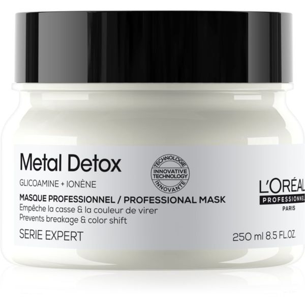 L’Oréal Professionnel L’Oréal Professionnel Serie Expert Metal Detox globinsko hranilna maska za barvane in poškodovane lase 250 ml