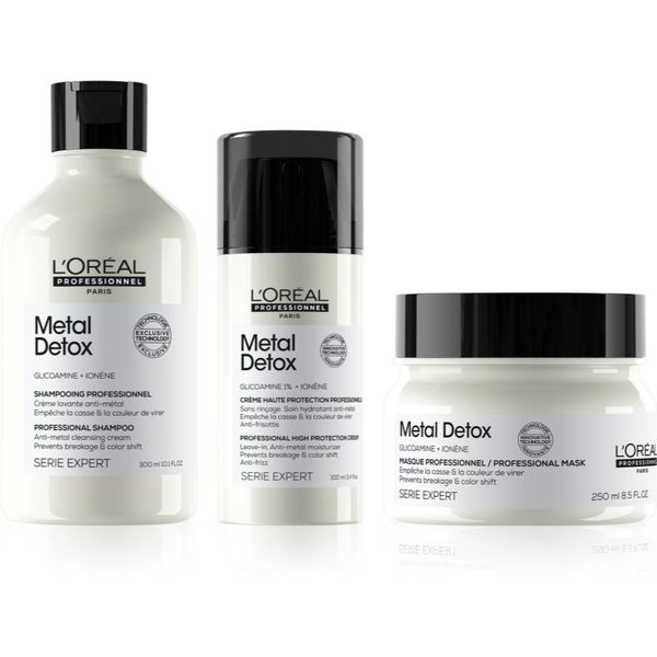 L’Oréal Professionnel L’Oréal Professionnel Serie Expert Metal Detox ugodno pakiranje (za barvane in poškodovane lase)
