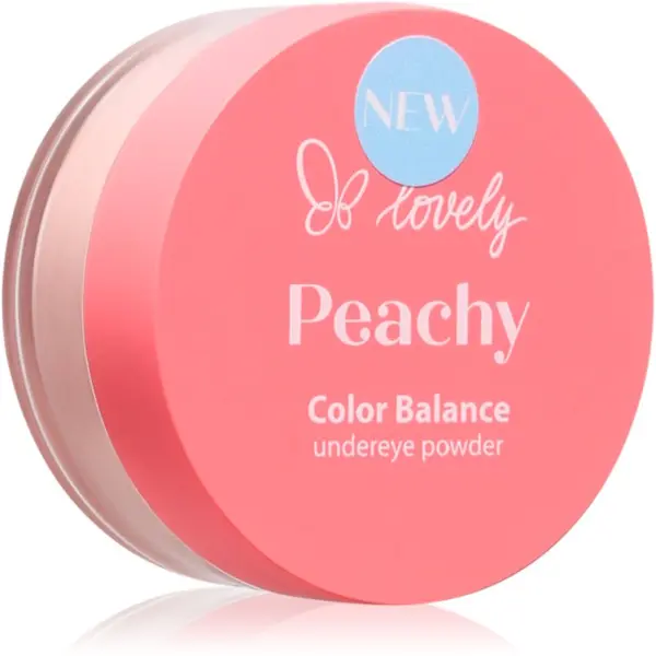 Lovely Lovely Peachy Color Balance Undereye Powder puder v prahu odtenek Peach 3.5 g