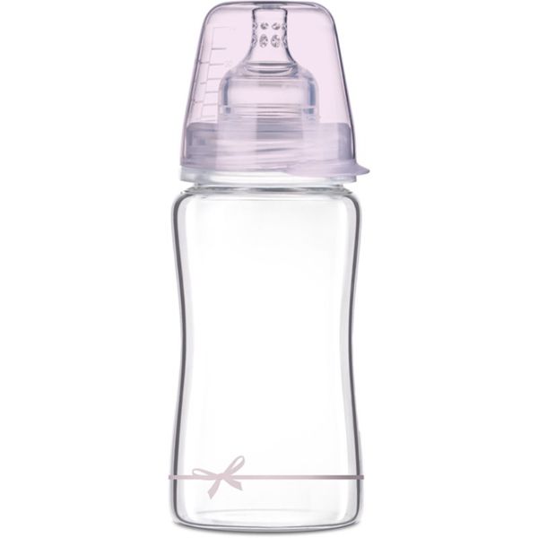LOVI LOVI Baby Shower Girl steklenička za dojenčke Glass 250 ml
