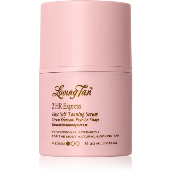 Loving Tan Loving Tan 2 HR Express samoporjavitveni serum za obraz odtenek Medium 30 ml