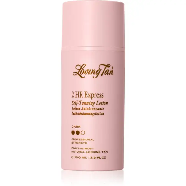 Loving Tan Loving Tan 2 HR Express vlažilno samoporjavitveno mleko odtenek Dark 100 ml