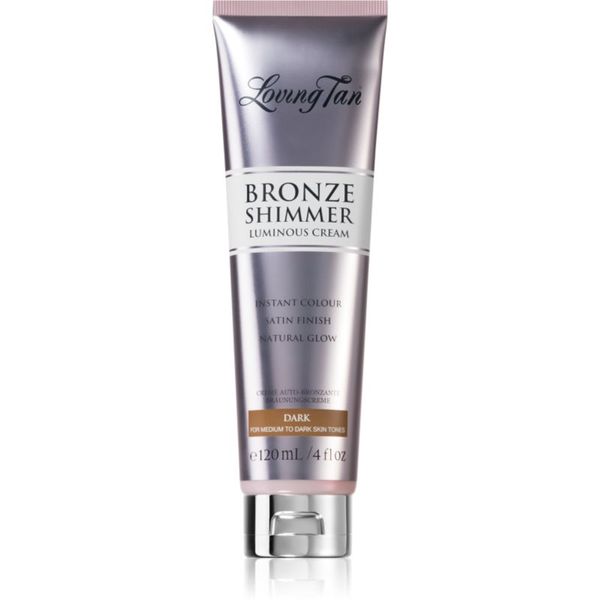 Loving Tan Loving Tan Bronze Shimmer samoporjavitvena krema odtenek Dark 120 ml