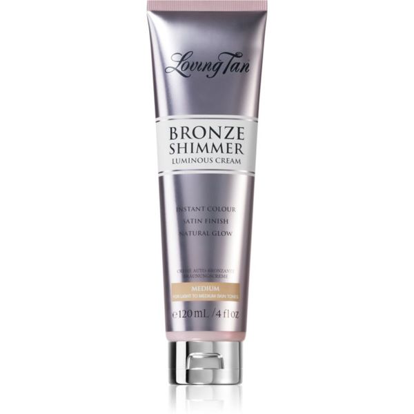 Loving Tan Loving Tan Bronze Shimmer samoporjavitvena krema odtenek Medium 120 ml