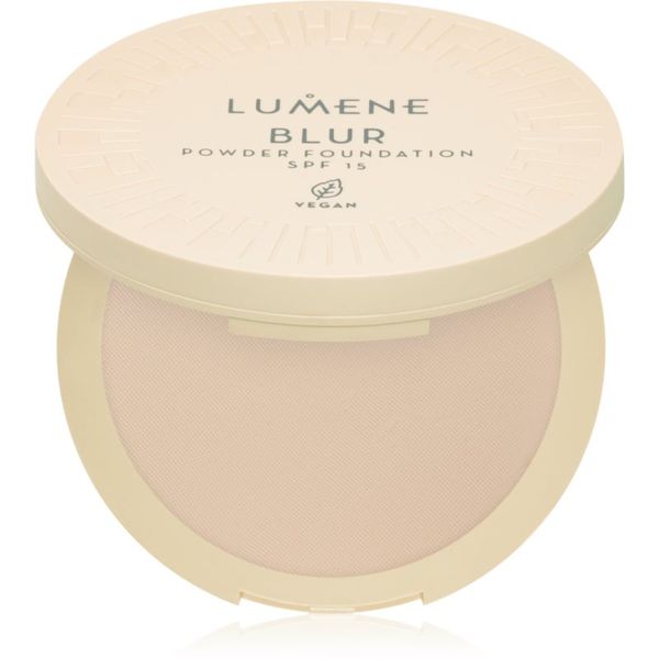 Lumene Lumene Blur kompaktni puder in podlaga 2v1 SPF 15 odtenek No. 1 10 g