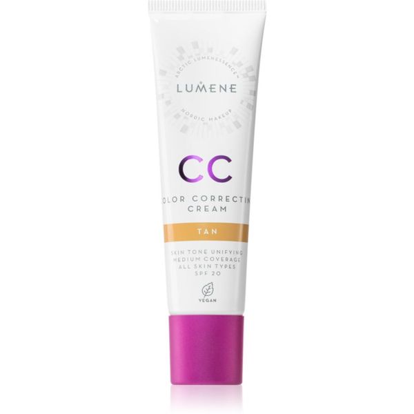 Lumene Lumene Color Correcting CC krema za poenoten ten kože SPF 20 odtenek Tan 30 ml