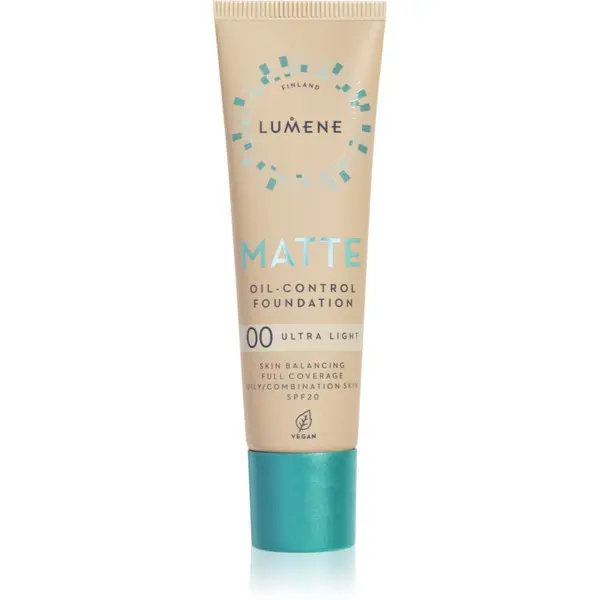 Lumene Lumene Matte Oil-Control matirajoči tekoči puder SPF 20 odtenek 00 Ultra Light 30 ml