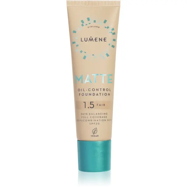 Lumene Lumene Matte Oil-Control matirajoči tekoči puder SPF 20 odtenek 1,5 Fair Beige / Fair 30 ml