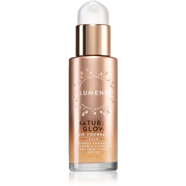 Lumene Lumene Natural Glow posvetlitveni tekoči puder za naraven videz SPF 20 odtenek 1.5 Fair 30 ml