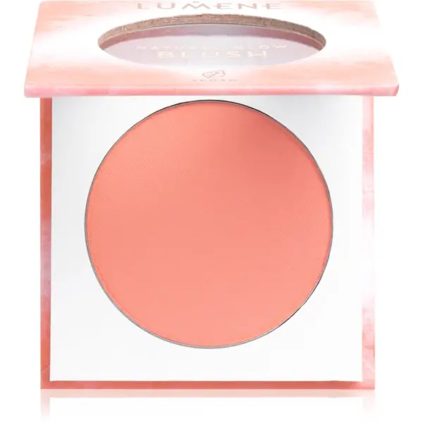 Lumene Lumene Natural Glow rdečilo v prahu odtenek 1 Coral Glow 4 g