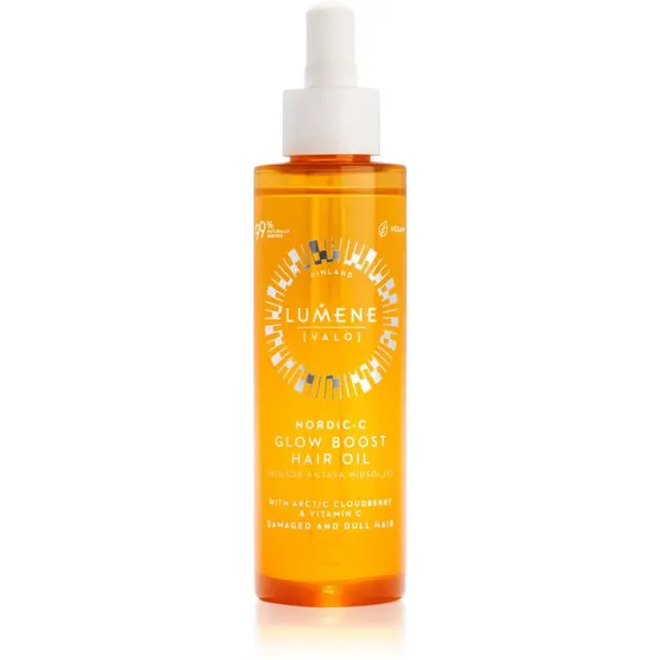 Lumene Lumene Nordic-C [VALO] Glow Boost krepilno in posvetlitveno olje za suhe in poškodovane lase 75 ml