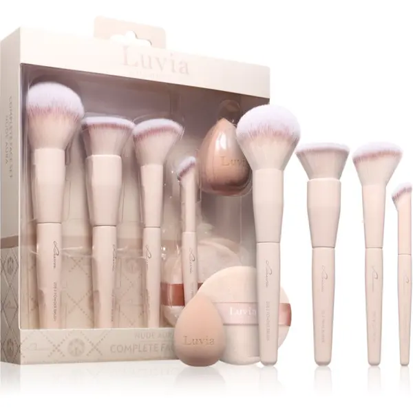 Luvia Cosmetics Luvia Cosmetics Complete Face Set Nude Aura set čopičev