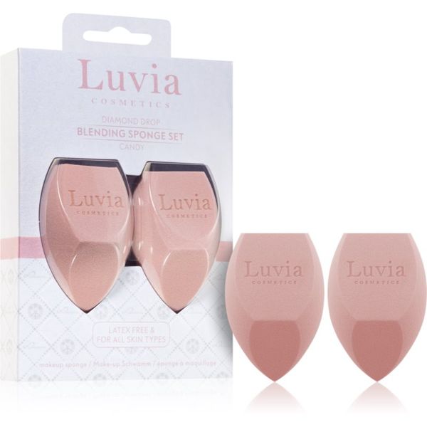 Luvia Cosmetics Luvia Cosmetics Diamond Drop Blending Sponge Set večnamenska gobica za make-up duo barva Candy 2 kos