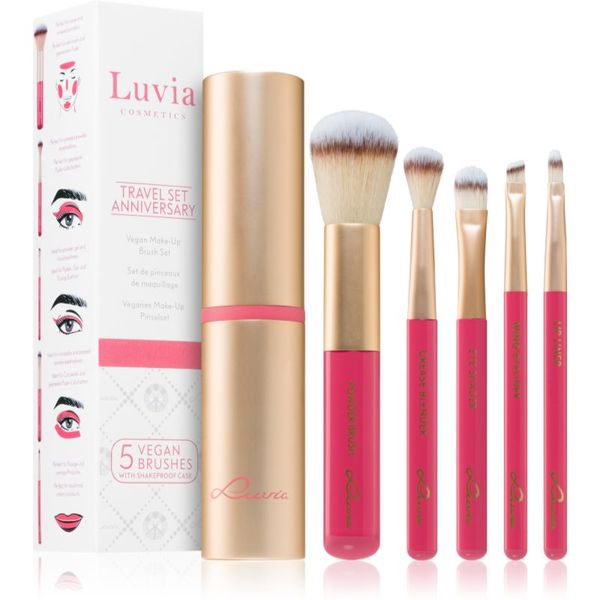 Luvia Cosmetics Luvia Cosmetics Prime Vegan Anniversary set čopičev z etuijem(potovalna)