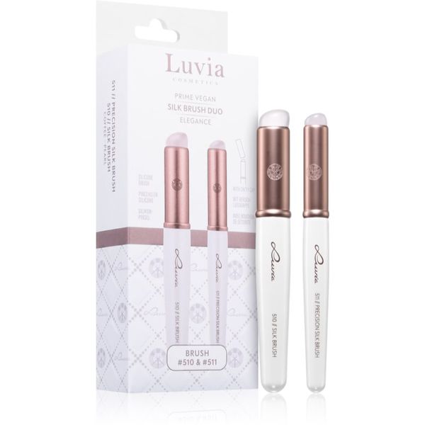 Luvia Cosmetics Luvia Cosmetics Silk Brush Duo Elegance set čopičev (za senčila za oči)