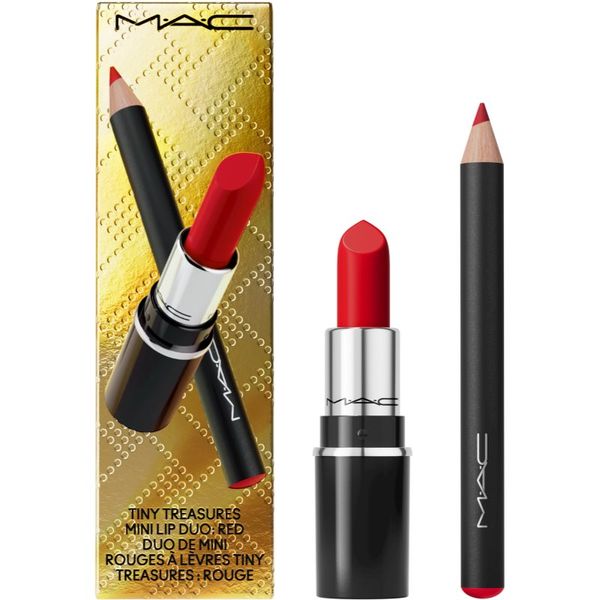 MAC Cosmetics MAC Cosmetics Holiday Tiny Treasures Mini Lip Duo darilni set Red (za ustnice) odtenek