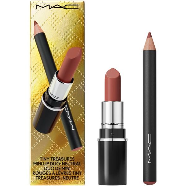 MAC Cosmetics MAC Cosmetics Holiday Tiny Treasures Mini Lip Duo darilni set za ustnice odtenek Neutral 2 kos