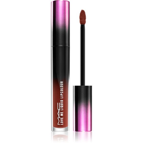 MAC Cosmetics MAC Cosmetics Love Me Liquid Lipcolour kremasta šminka s satenastim zaključkom odtenek Batted Breath 3,1 ml