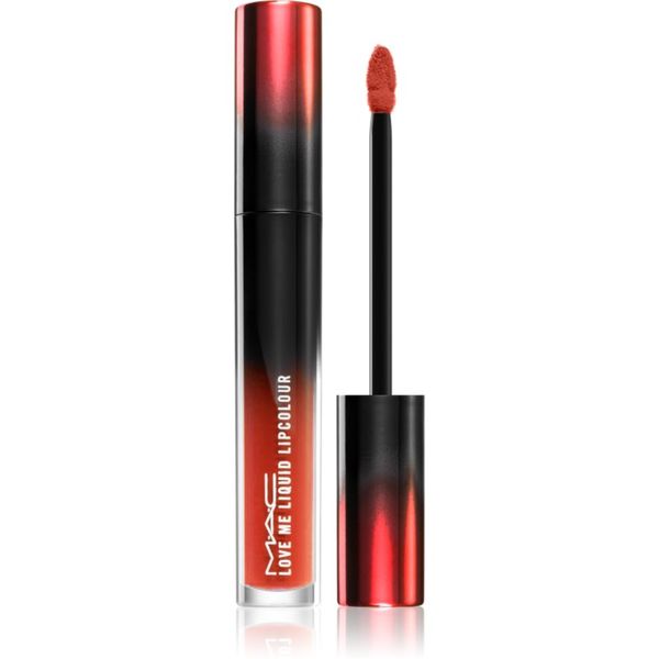 MAC Cosmetics MAC Cosmetics Love Me Liquid Lipcolour kremasta šminka s satenastim zaključkom odtenek Deify Me 3,1 ml