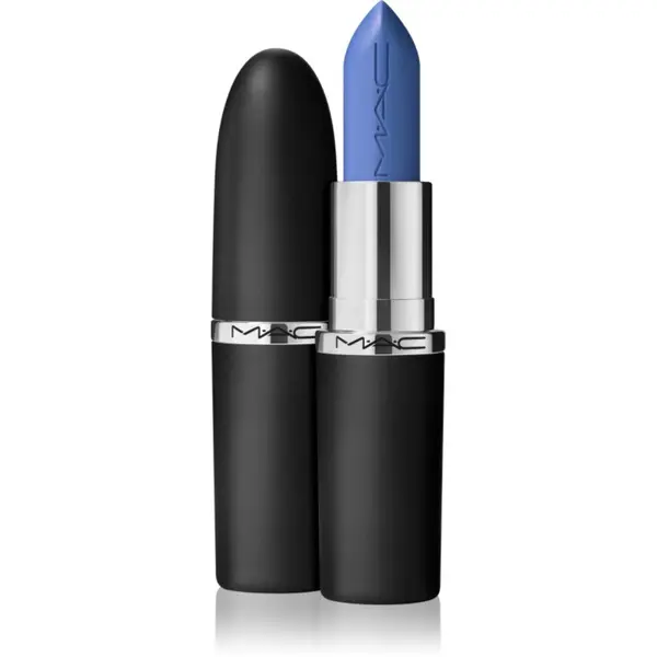 MAC Cosmetics MAC Cosmetics MACximal Sleek Satin Lipstick kremasta vlažilna šminka odtenek Tilted Denim 3.5 g