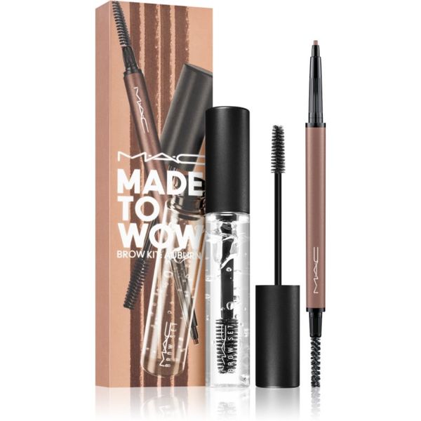 MAC Cosmetics MAC Cosmetics Made To Wow Brow Kit darilni set Auburn(za obrvi) odtenek