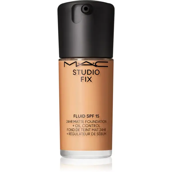 MAC Cosmetics MAC Cosmetics Studio Fix Fluid SPF 15 24HR Matte Foundation + Oil Control matirajoči tekoči puder SPF 15 odtenek NC40 30 ml