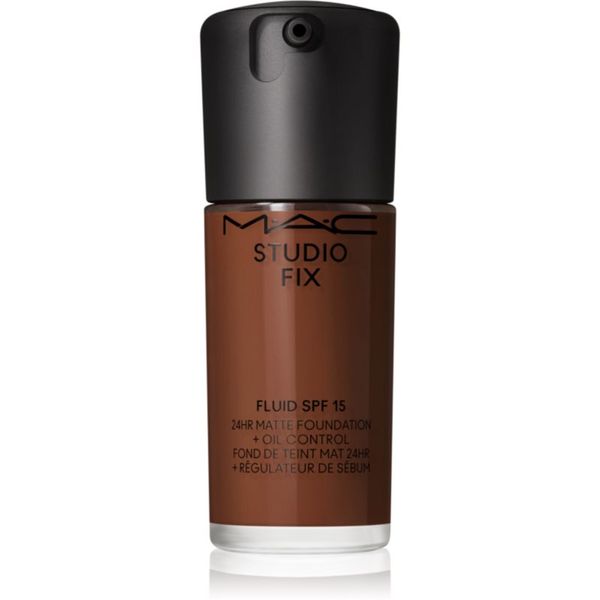 MAC Cosmetics MAC Cosmetics Studio Fix Fluid SPF 15 24HR Matte Foundation + Oil Control matirajoči tekoči puder SPF 15 odtenek NW55 30 ml