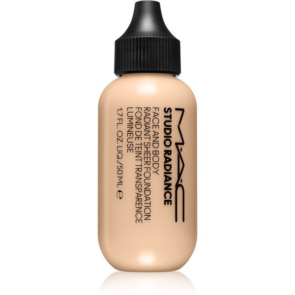 MAC Cosmetics MAC Cosmetics Studio Radiance Face and Body Radiant Sheer Foundation lahek tekoči puder za obraz in telo odtenek C0 50 ml