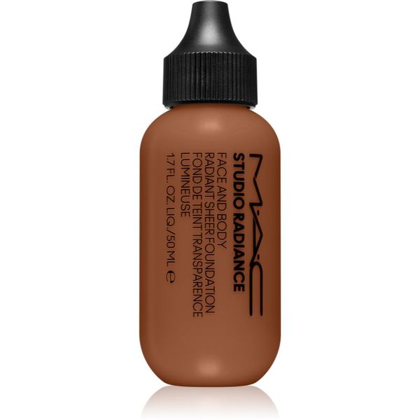 MAC Cosmetics MAC Cosmetics Studio Radiance Face and Body Radiant Sheer Foundation lahek tekoči puder za obraz in telo odtenek C8 50 ml