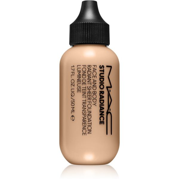 MAC Cosmetics MAC Cosmetics Studio Radiance Face and Body Radiant Sheer Foundation lahek tekoči puder za obraz in telo odtenek N0 50 ml