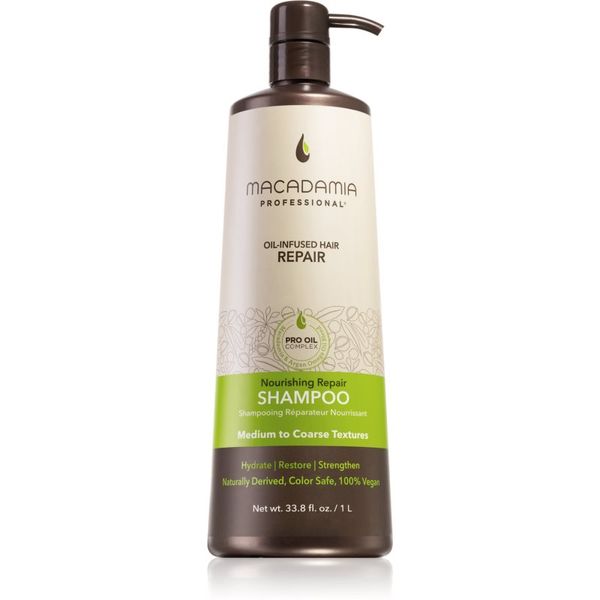 Macadamia Natural Oil Macadamia Natural Oil Nourishing Repair hranilni šampon z vlažilnim učinkom 1000 ml