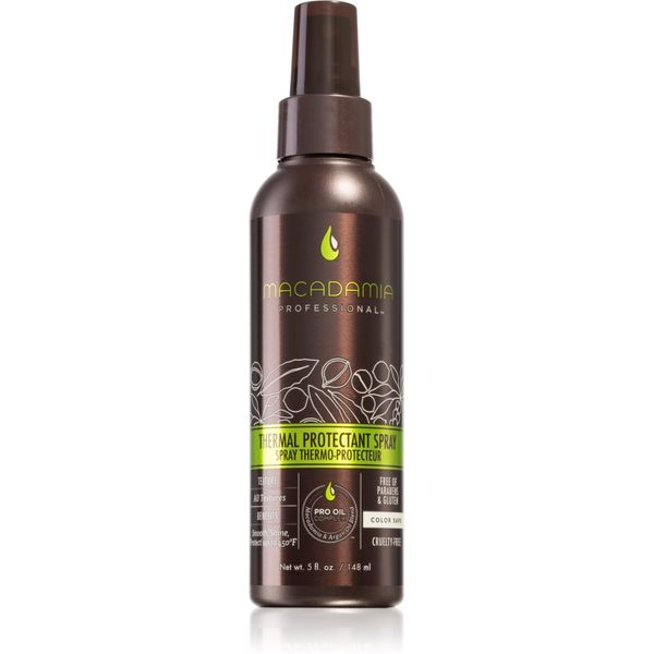Macadamia Natural Oil Macadamia Natural Oil Thermal Protectant oljasto pršilo za lase za obremenjene lase 148 ml
