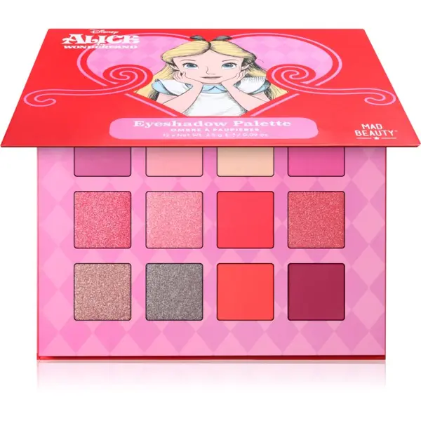 Mad Beauty Mad Beauty Alice in Wonderland paleta senčil za oči 12x2.5 g