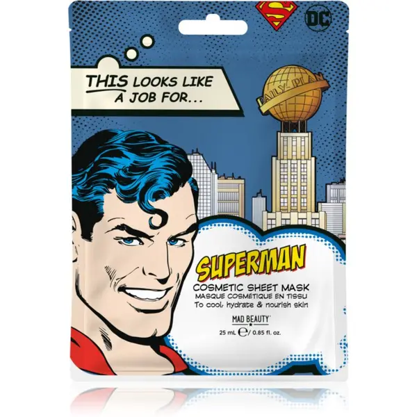 Mad Beauty Mad Beauty DC Superman maska iz platna s hialuronsko kislino 25 ml