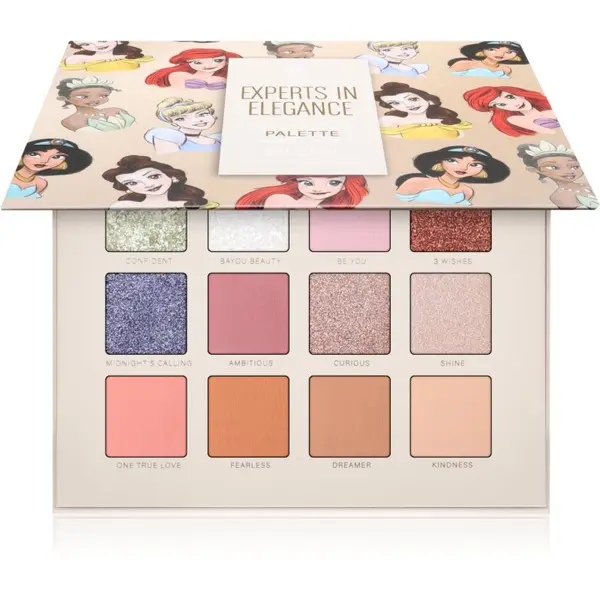 Mad Beauty Mad Beauty Disney Princess Experts In Elegance paleta senčil za oči 12x2.5 g
