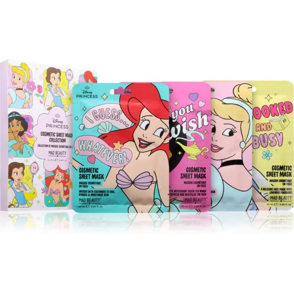 Mad Beauty Mad Beauty Disney Princess Express Yourself set mask iz platna z vlažilnim učinkom