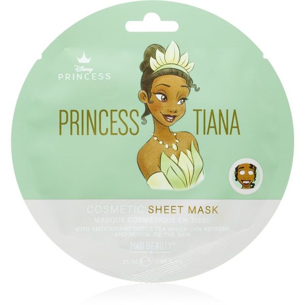 Mad Beauty Mad Beauty Disney Princess Tiana antioksidacijska maska iz platna 25 ml