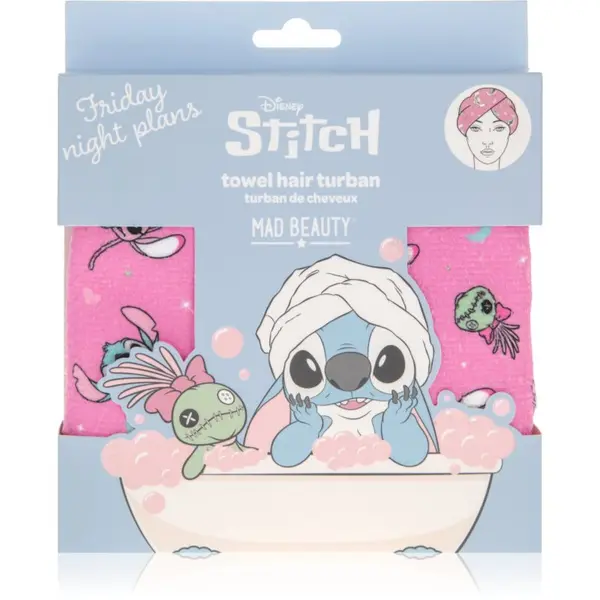 Mad Beauty Mad Beauty Disney Stitch turban za lase 1 kos