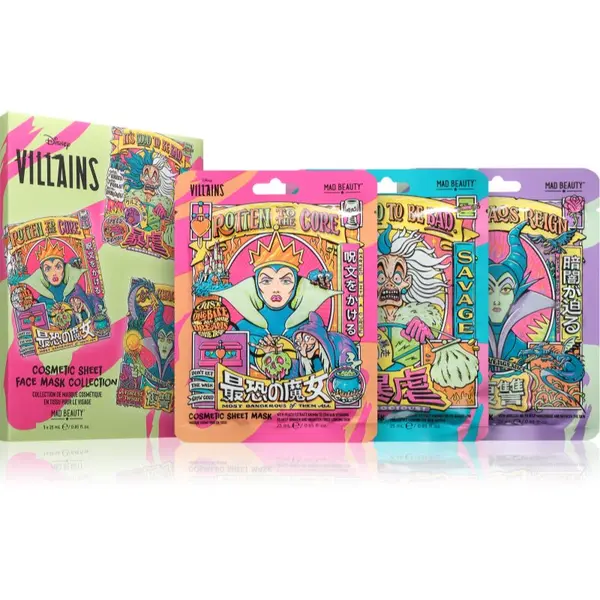 Mad Beauty Mad Beauty Disney Villains set mask iz platna