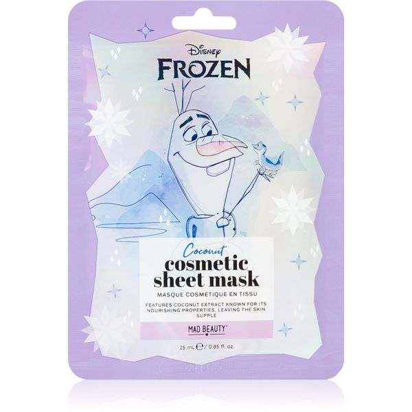 Mad Beauty Mad Beauty Frozen Olaf maska iz platna s posvetlitvenim in vlažilnim učinkom 25 ml