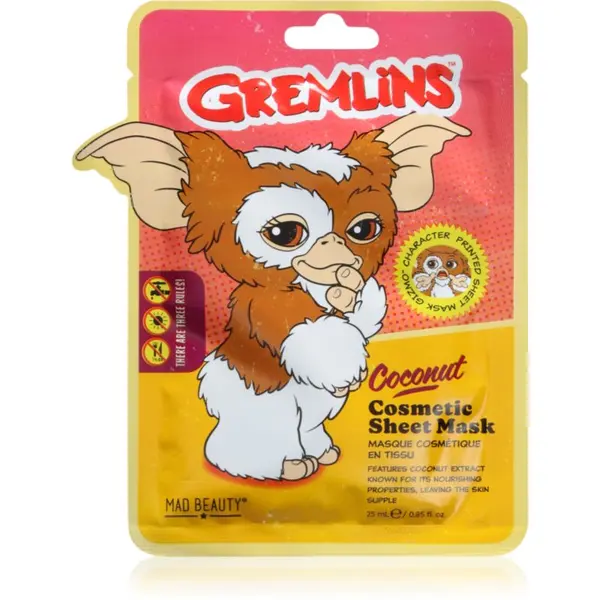 Mad Beauty Mad Beauty Gremlins vlažilna tekstilna maska s hialuronsko kislino 25 ml